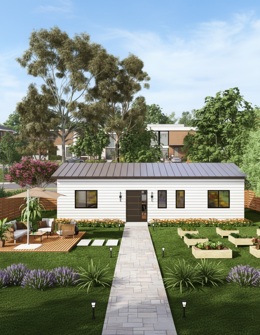 The Crest - White exterior